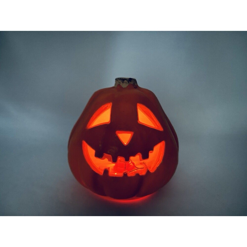 1998 Paper Magic Group Light Up Jack-O-Lantern Pumpkin Halloween Vtg‎ Small